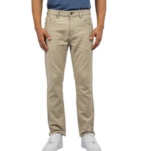 Jachs 5 Pocket Loopback Twill Pant - Beige 38x30